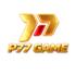 p77app official logo with golden 77 design on black background